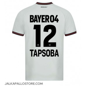 Bayer Leverkusen Edmond Tapsoba #12 Vieraspaita 2023-24 Lyhythihainen